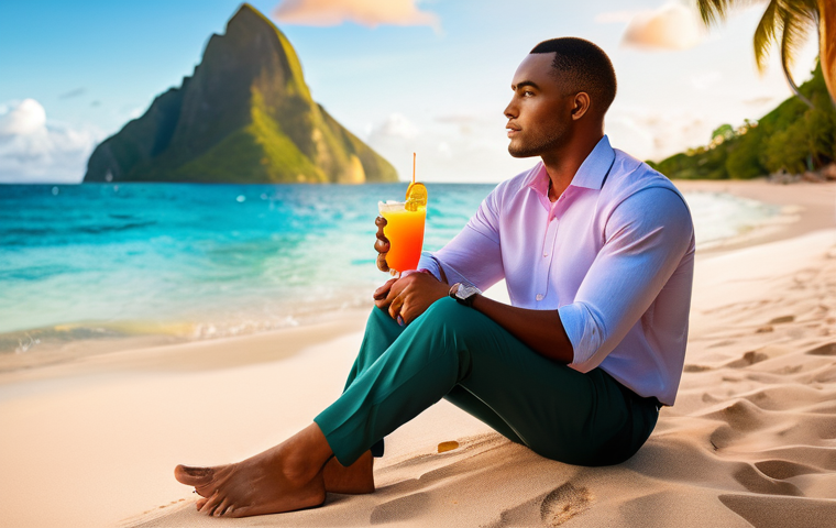 세인트루시아에서의 직장 문화 - A group of diverse professionals, including St. Lucians and people of various ethnicities, are seen ...