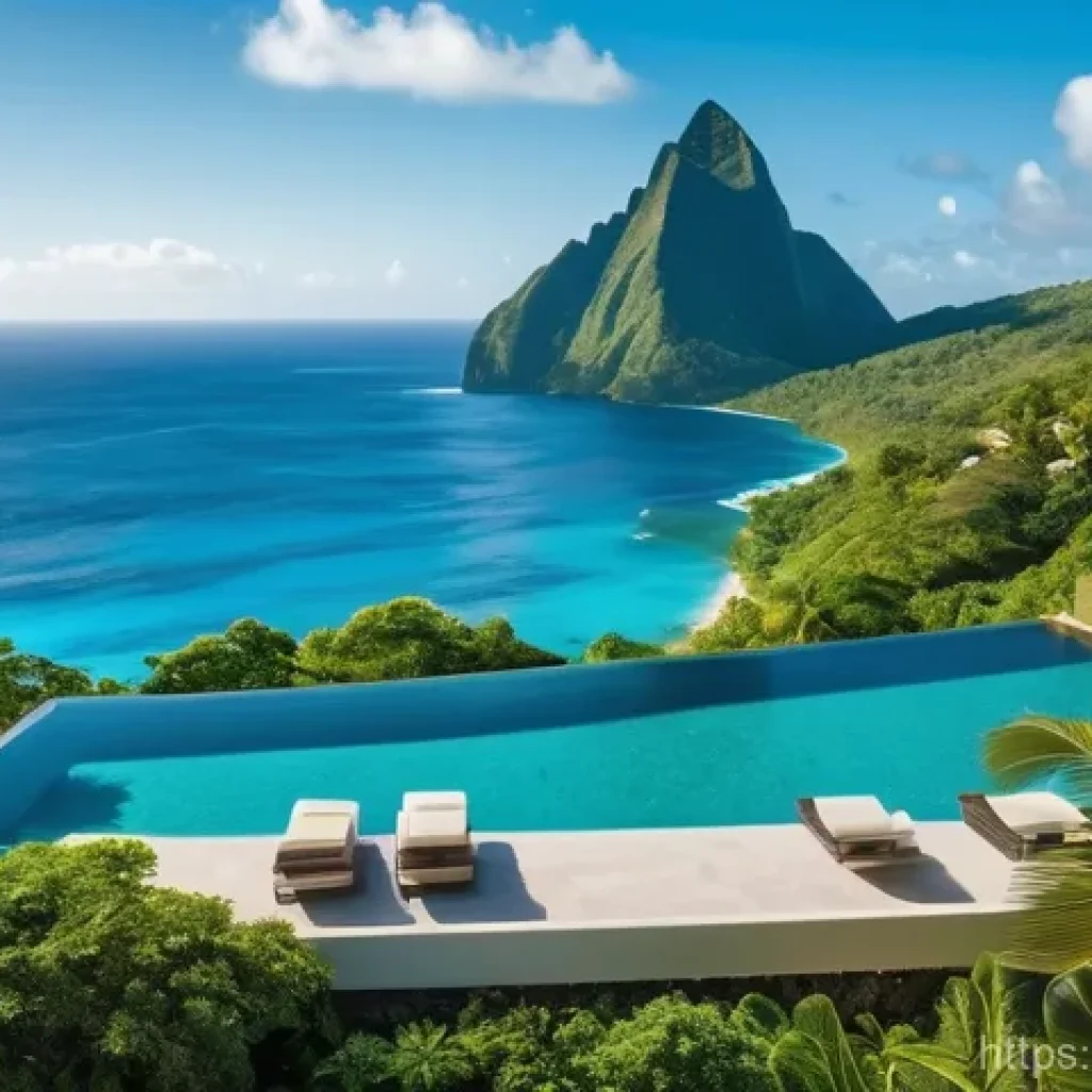 세인트루시아 부동산 투자 - **Image Prompt 1: Luxurious Caribbean Retreat with Investment Focus**
A serene and picturesque a...