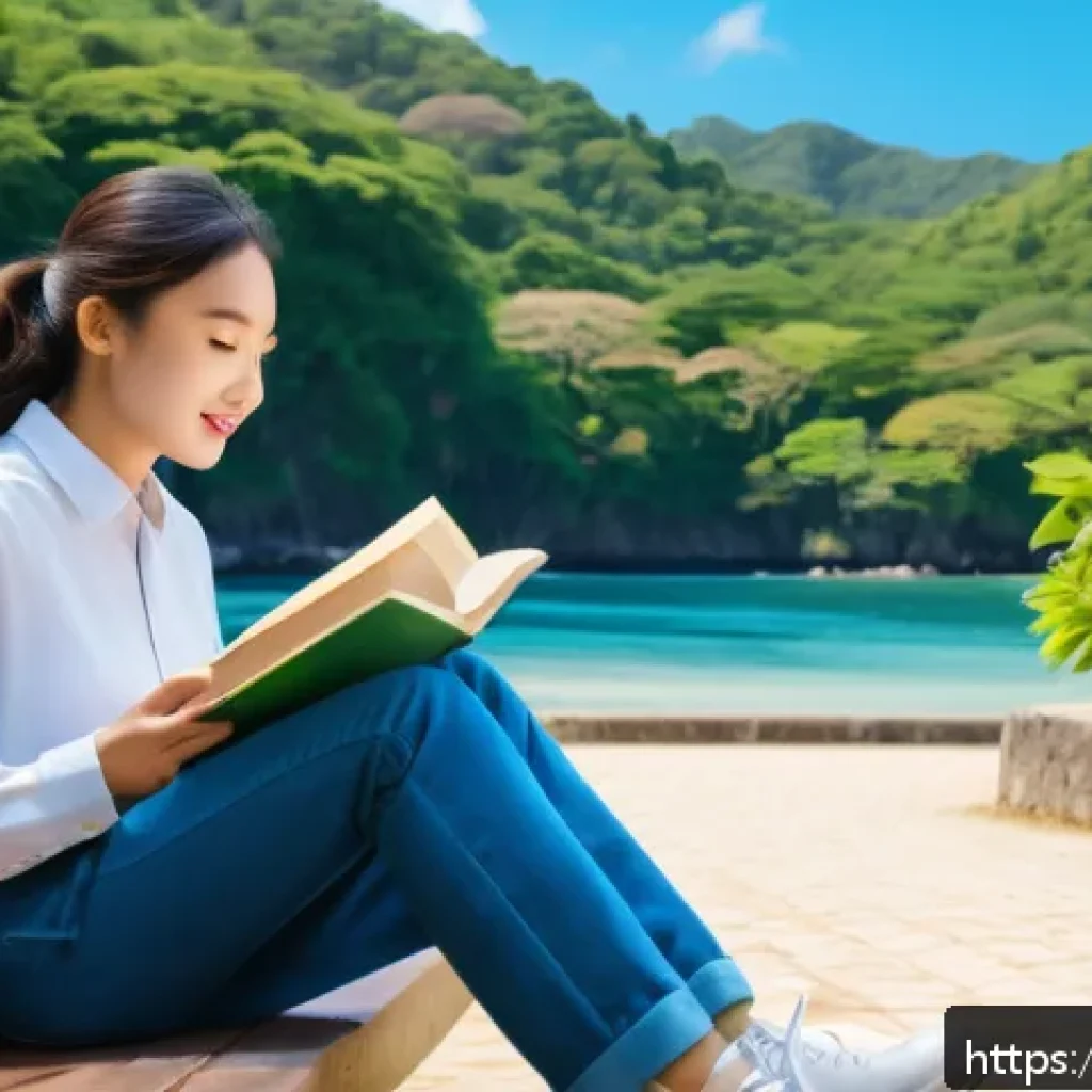 세인트루시아 대학 및 유학 정보 - A vibrant university campus nestled in lush tropical nature on the island of Saint Lucia, featuring ...